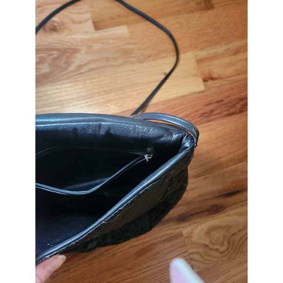 Vintage 90s Creations By Tony Lama Snakeskin Leather Purse Retro Grunge Chic - Picture 10 of 15